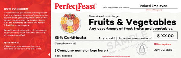 Fruits and Vegetables